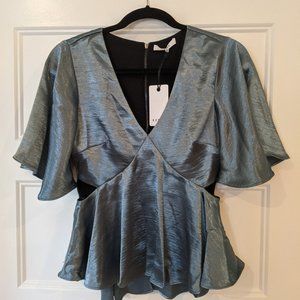 RO&DE - Teal Blue Blouse - Women's XS